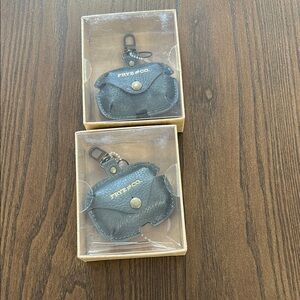 Frye & Co. Black Leather headphones